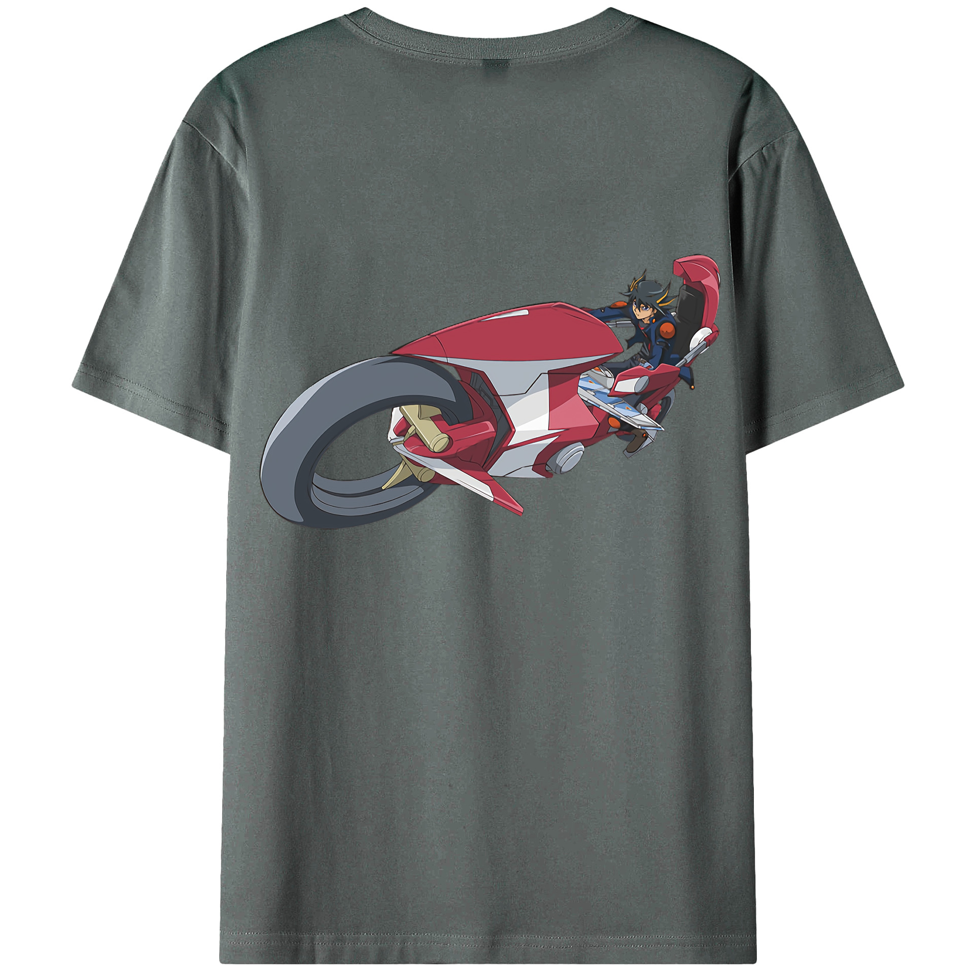 （画像用） 遊☆戯☆王 Yu-Gi-Oh! 綿100％ メンズ半袖Tシャツ（バックプリント） 通気性